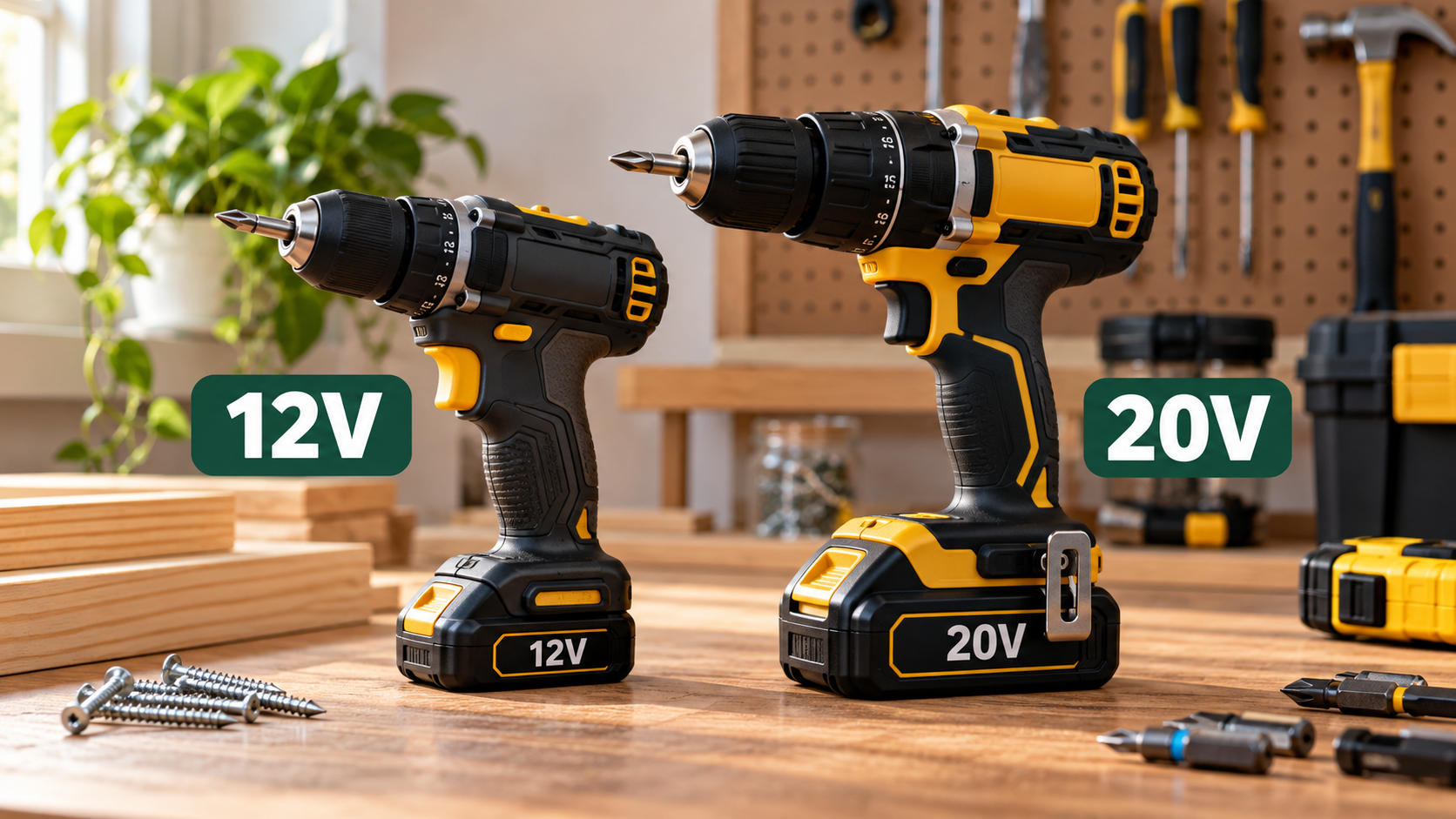 Parafusadeira 12V ou 20V: qual escolher para uso doméstico?